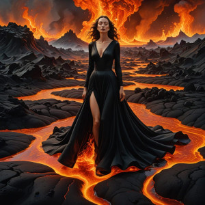 Beautiful woman walking the lava field - DXL.jpg