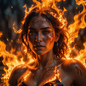 Beautiful woman bathing in roaring fire - DXL.jpg