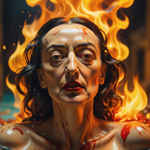 Beautiful woman bathing in roaring fire - CCXL1.jpg