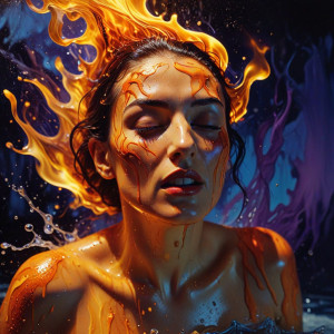 Beautiful woman bathing in roaring fire - BXL0.jpg
