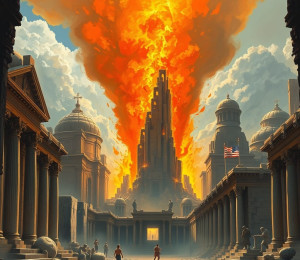 Pillar of fire in ancient city.jpg
