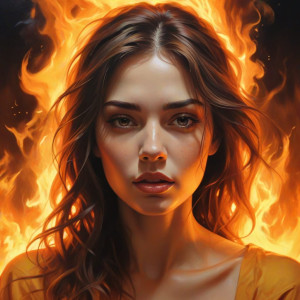 Beautiful woman burning in roaring fire - MDXL.jpg