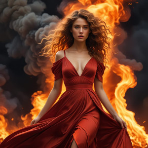 Beautiful woman burning in roaring fire - FXL.jpg