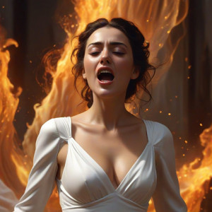 Beautiful woman burning in roaring fire - J9.jpg