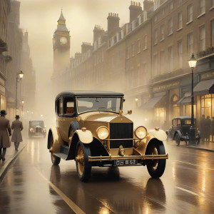 Golden vintage car in Victorian London - CCXL.jpg