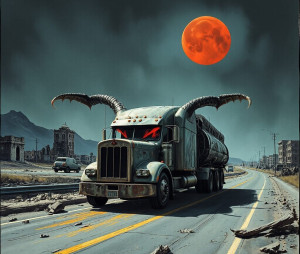 Demonic semi truck in apocalyptic landscape.jpg
