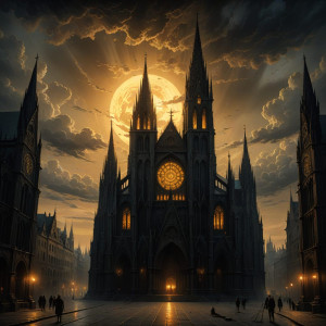 Black Sun over Gothic cathedral in medieval city - DXL.jpg