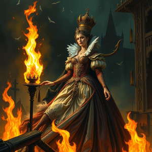 Beautiful queen burning at the stake.jpg