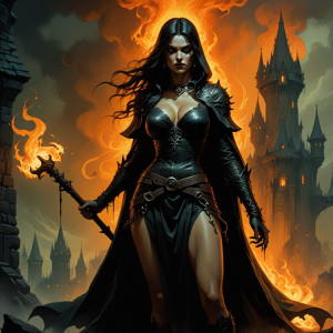 Beautiful witch burns medieval city.jpg