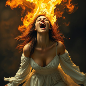 Beautiful woman screams in pain in roaring flame.jpg