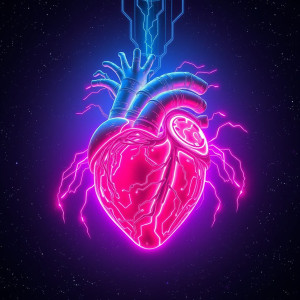 Giant cyberpunk heart in deep space.jpg