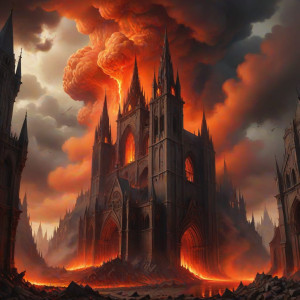 Giant pyroclastic cloud over medieval Gothic cathedral -  CCXL.jpg