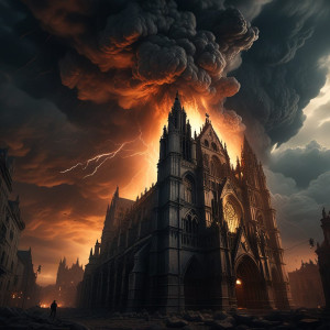 Giant pyroclastic cloud over medieval Gothic cathedral - FXL.jpg