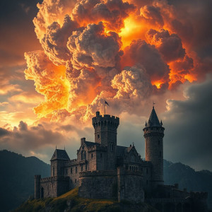 Giant pyroclastic cloud over medieval castle - JFL.jpg