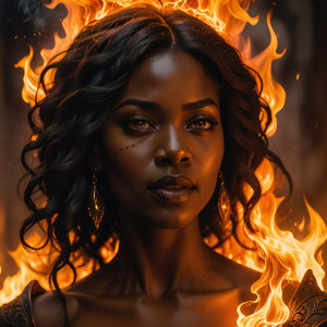 Beautiful ebony woman engulfed in roaring flame.jpg