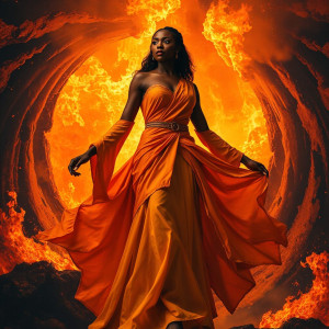 Beautiful ebony woman engulfed in roaring flame - JFL.jpg