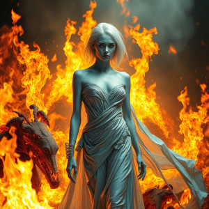 Silver woman engulfed by a roaring flame.jpg