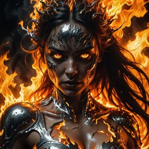 Silver woman engulfed by a roaring flame - DXL.jpg