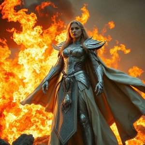 Silver woman engulfed by a roaring flame - JFL.jpg