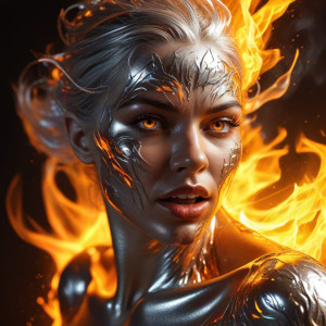 Silver woman engulfed by a roaring flame - МХ.jpg