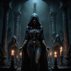Voodoo priestess presides over a congregation of assassins.jpg