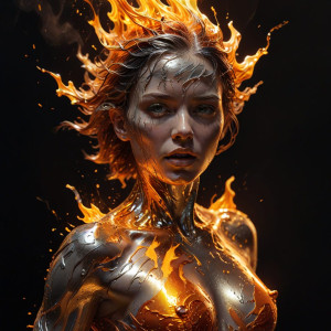 Platinum woman engulfed by a roaring flame - AXL.jpg