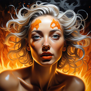 Platinum woman engulfed by a roaring flame - FXL.jpg