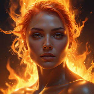 Platinum woman engulfed by a roaring flame - J9.jpg