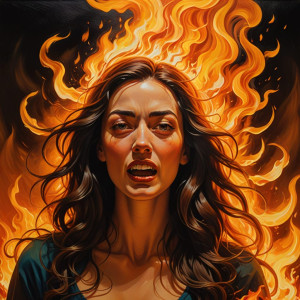 Beautiful woman emerging from roaring fire - DXL.jpg