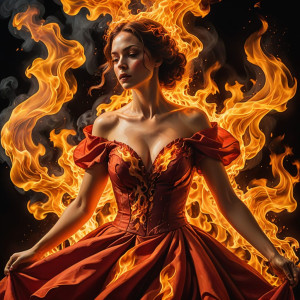 Beautiful woman rising from roaring fire - DXL.jpg