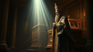 High Priest of the Third Temple in the Holy of Holies.jpg