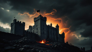 Medieval castle in Dublin under Black Sun - BXL.jpg