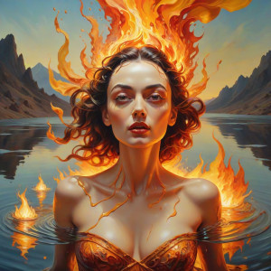Beautiful woman rising from the lake of fire - CCXL.jpg