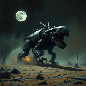 Engine of destruction in apocalyptic landscape under Black Moon.jpg