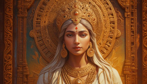 Kundalini goddess in Hindu temple - RVXL5.jpg