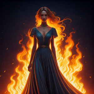 Beautiful woman walking through flames - GIF.jpg
