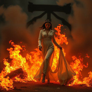 Beautiful woman walking through flames - JFL.jpg