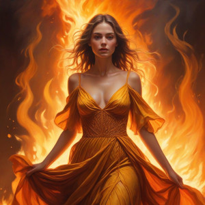 Beautiful woman walking through flames - MDXL.jpg