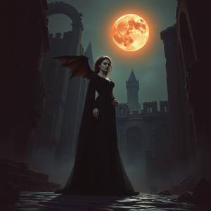 Lady Dracula in haunted medieval castle - DXL.jpg