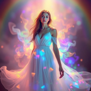 Rainbow aura of a beautiful woman.jpg
