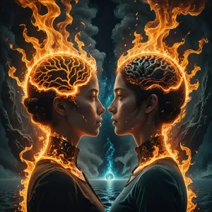 Burning brains - two females.webp