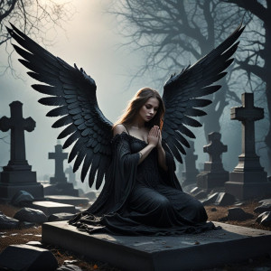 Beautiful female angel in abandoned cemetery - FXL.jpg