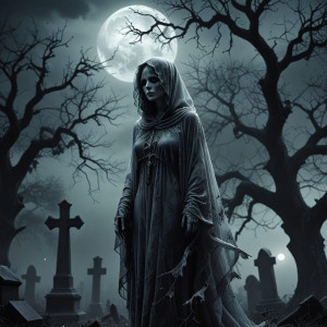 Transparent female ghost in abandoned cemetery - АХ.jpg