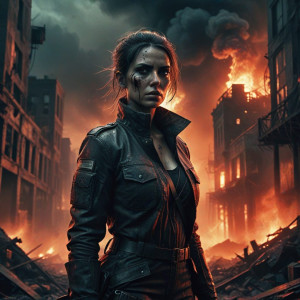 Female agent of destruction in apocalyptic city - ВХ.jpg