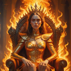 Beautiful woman on a burning throne - CCX.jpg
