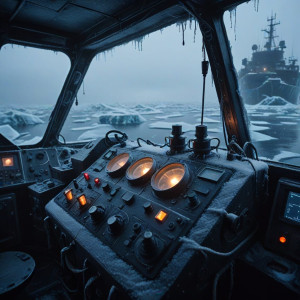 Frozen research vessel in the Arctic under black moon AX.jpg