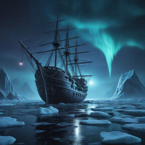 Frozen ghost ship in the Arctic under black moon - MDXL.jpg