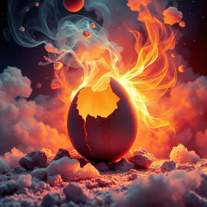 Birth of the Universe from a giant cosmic egg - JFL.jpg