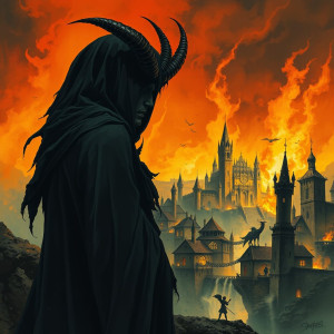 Demoness watching as the medieval city burns to the ground.jpg