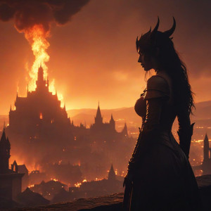 Demoness watching as the medieval city burns to the ground - MX.jpg